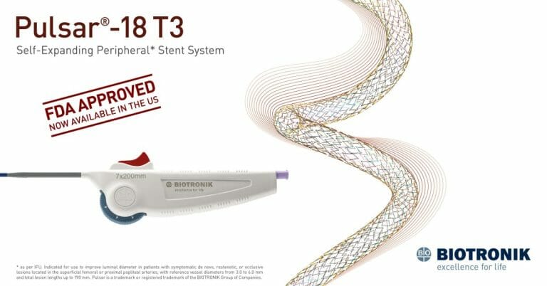 BIOTRONIK Receives FDA Approval of the Pulsar®-18 T3 Peripheral Self-Expanding Stent System